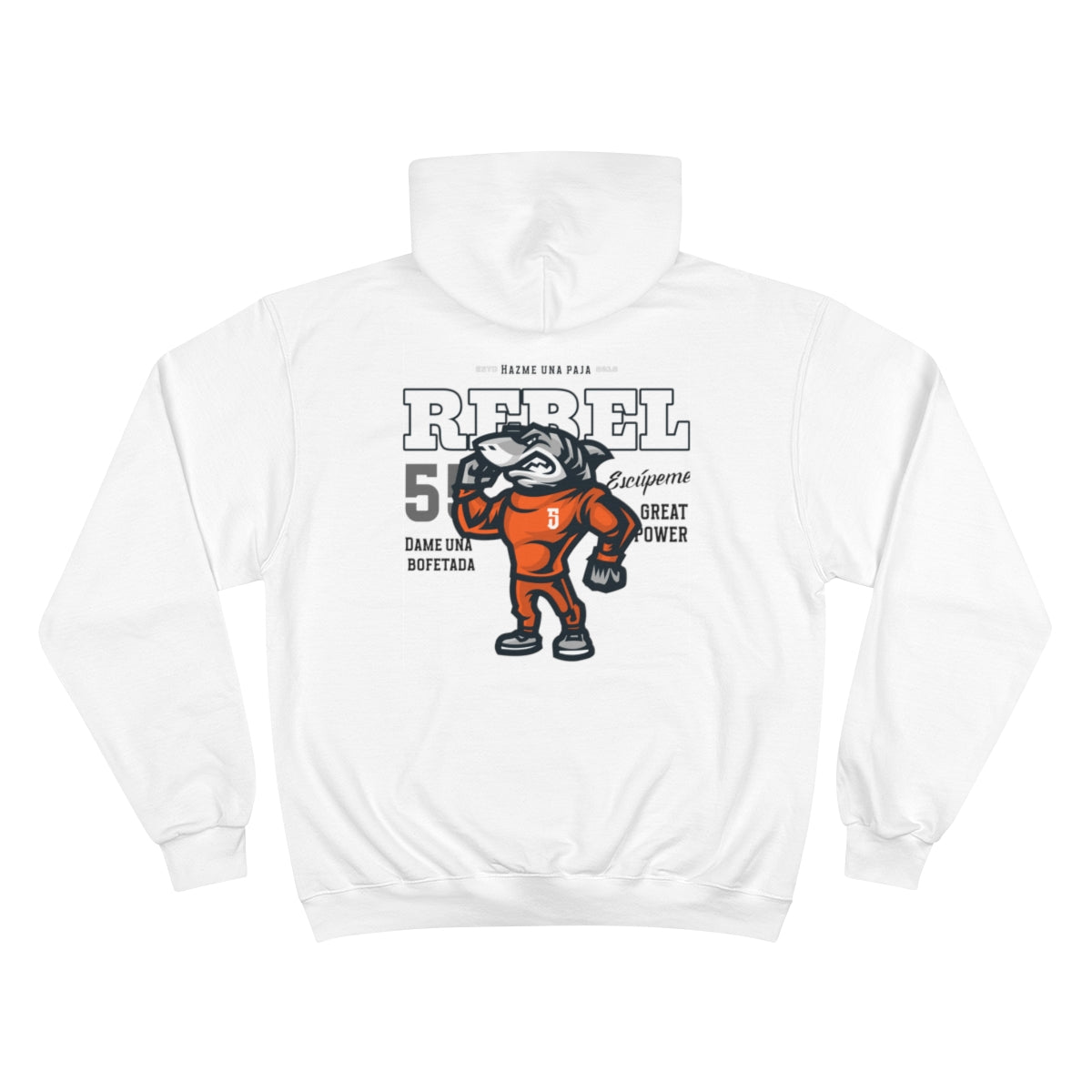 Rude translation clothing hoodie, Aquachic design.