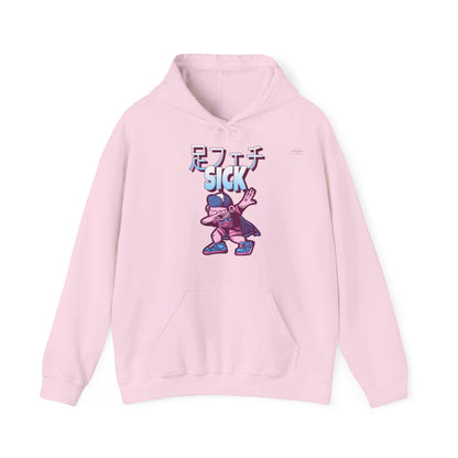 Japanese 'Sick foot fetish', Troll dabbing in cape - Unisex Heavy Blend Hoodie - Rude Translation Clothing