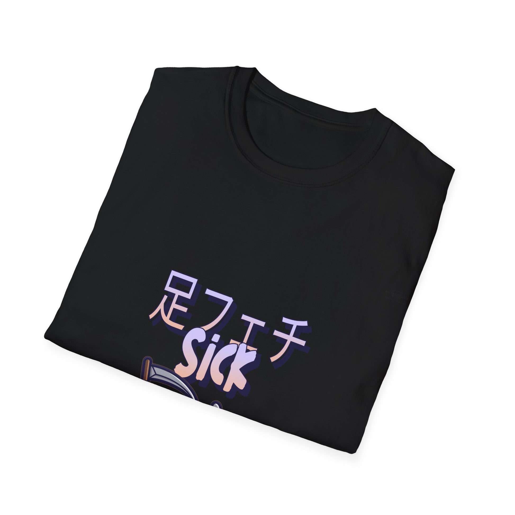 Reaper - Unisex Softstyle T-Shirt, Japanese Sick 'Foot fetish' - Rude Translation Clothing