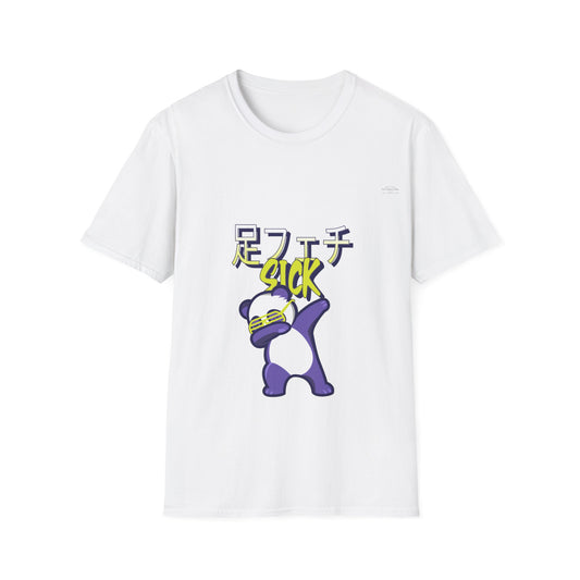 Panda - Unisex Softstyle T-Shirt, Japanese Sick 'Foot fetish' - Rude Translation Clothing