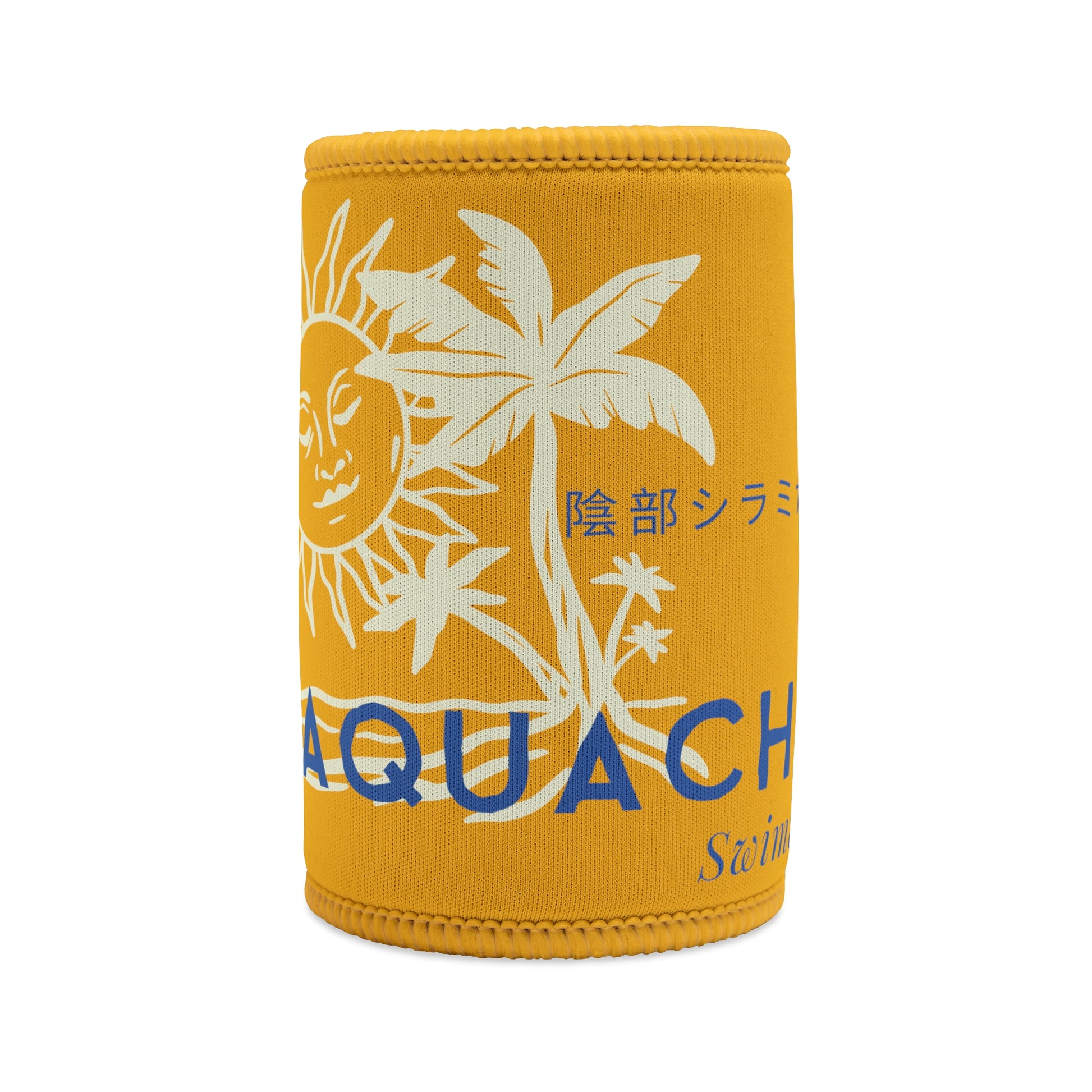 Palm Tree - Stubby Cooler, Japanese 'I have genital lice' (Crabs) - Rude Translation Clothing