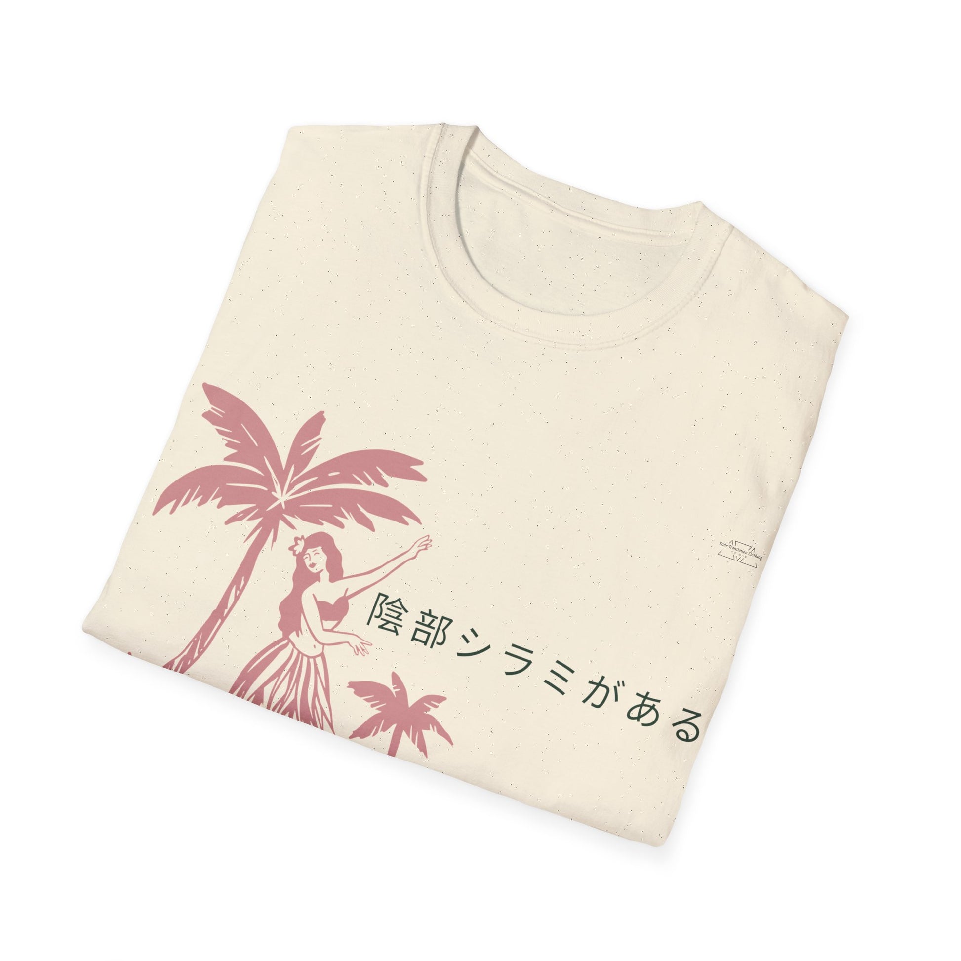 Lady - Unisex Softstyle T-Shirt, Japanese 'I have genital lice' (Crabs) - Rude Translation Clothing