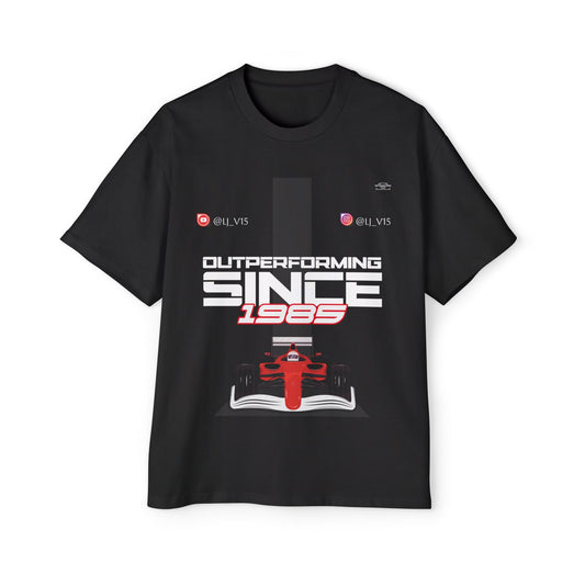 Lj_v15 Sponsored Merchandise - "Out Performing" F1, Men's Heavy Oversized Tee