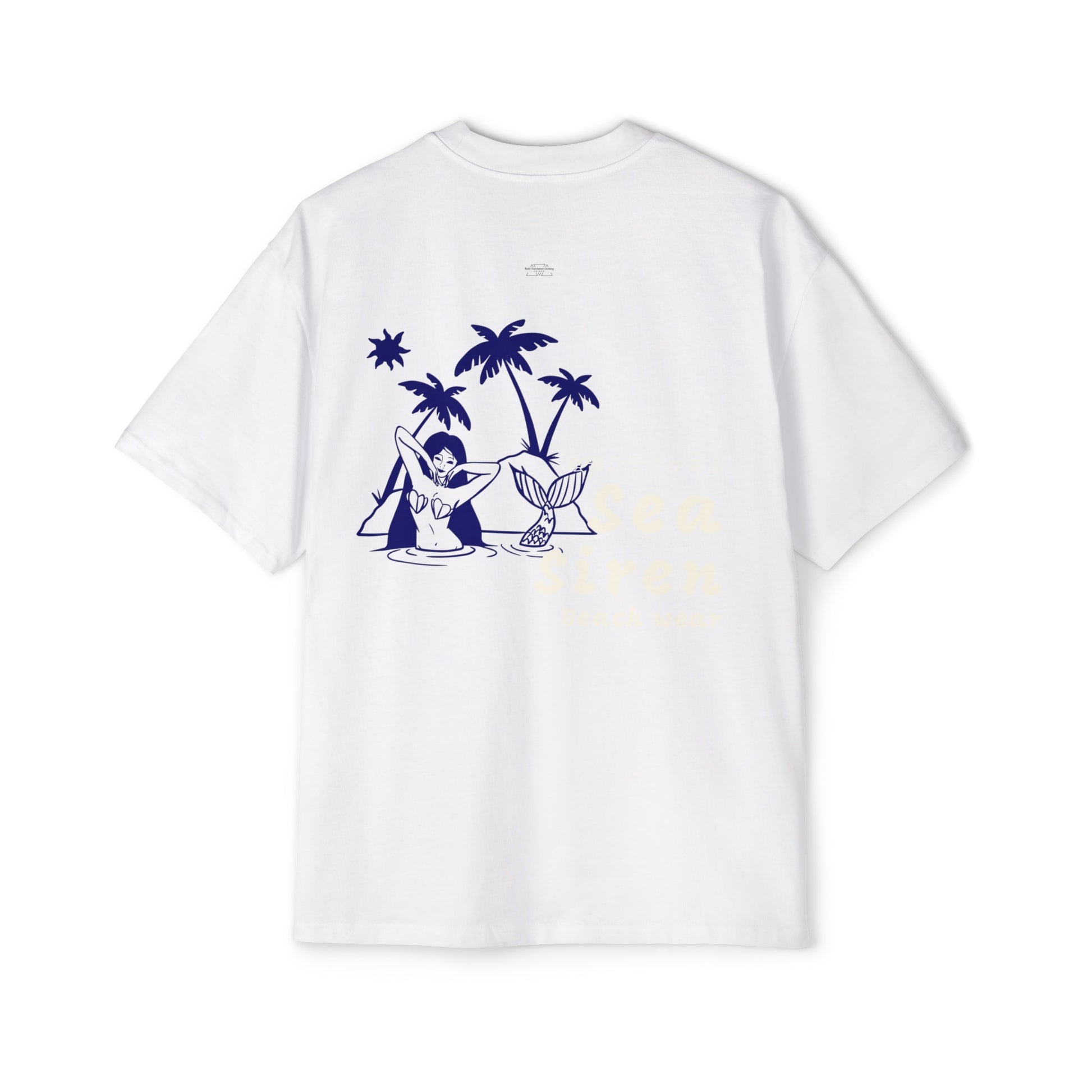 Sea Siren - Men's Heavy Oversized Tee, Japanese 'I have genital lice' (Crabs) - Rude Translation Clothing