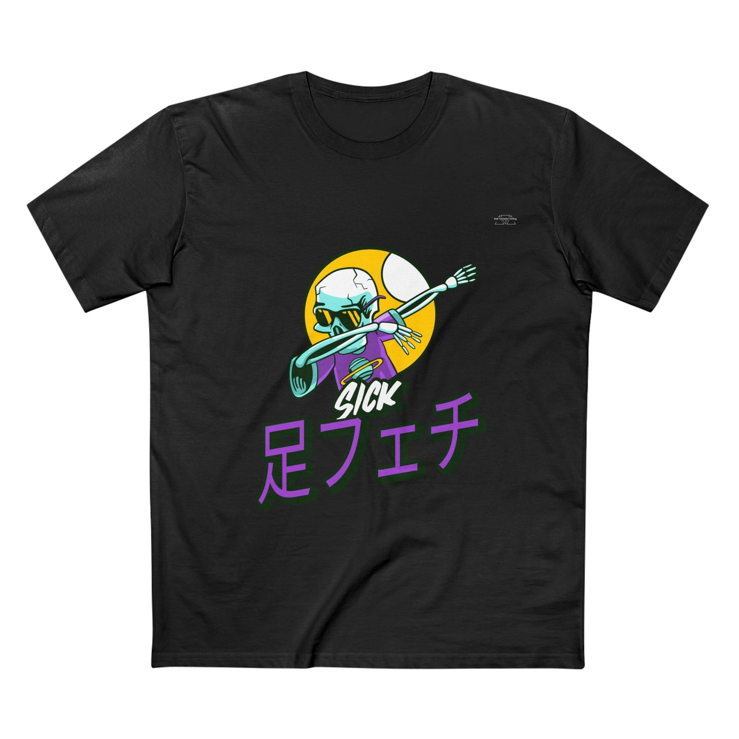 Skeleton - Men's Staple Tee, Japanese Sick 'Foot fetish' - Rude Translation Clothing