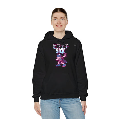 Japanese 'Sick foot fetish', Troll dabbing in cape - Unisex Heavy Blend Hoodie - Rude Translation Clothing