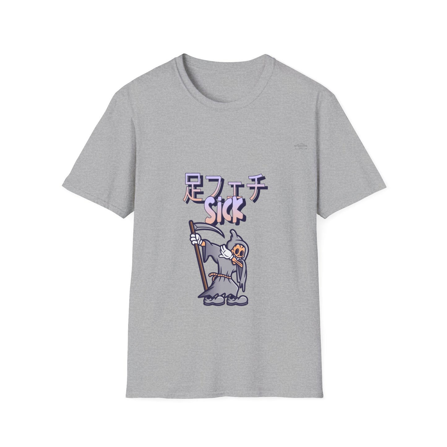 Reaper - Unisex Softstyle T-Shirt, Japanese Sick 'Foot fetish' - Rude Translation Clothing