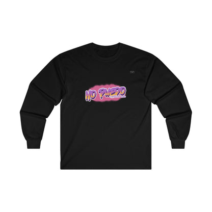 Pink graffiti - Unisex Cotton Long Sleeve. Spanish 'I can't get hard' - Rude Translation Clothing