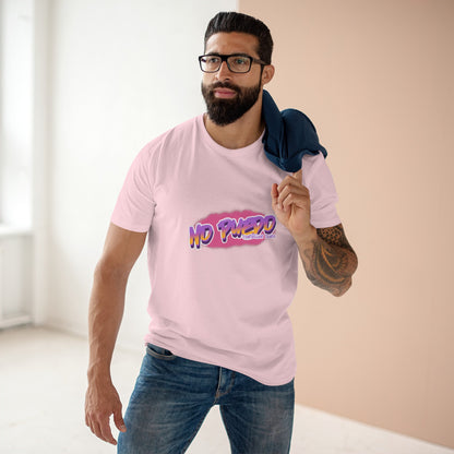 Pink graffiti- Men's Staple Tee, Spanish 'I can't get hard' - Rude Translation Clothing