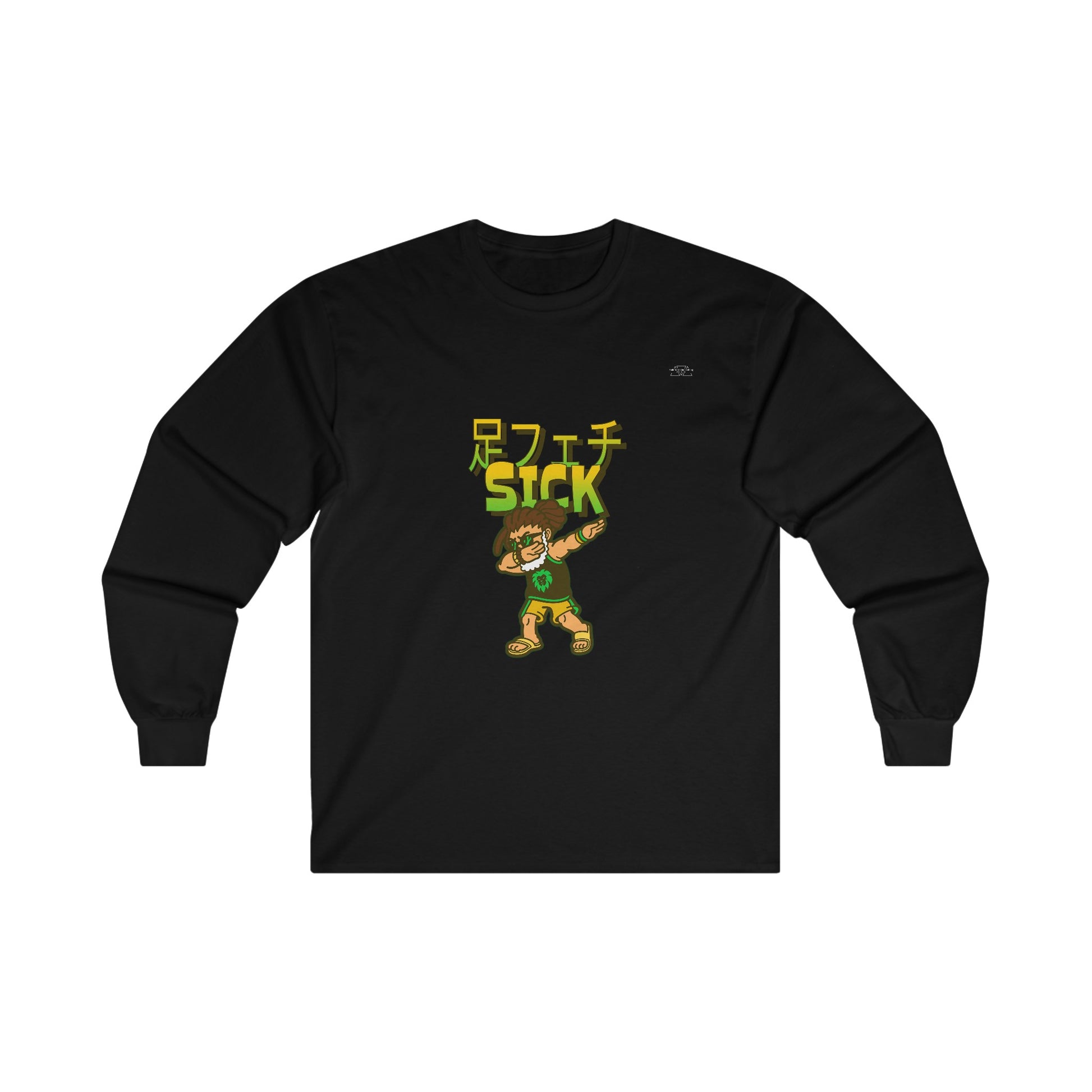 Dreads - Unisex Cotton Long Sleeve. Japanese Sick 'Foot fetish' - Rude Translation Clothing