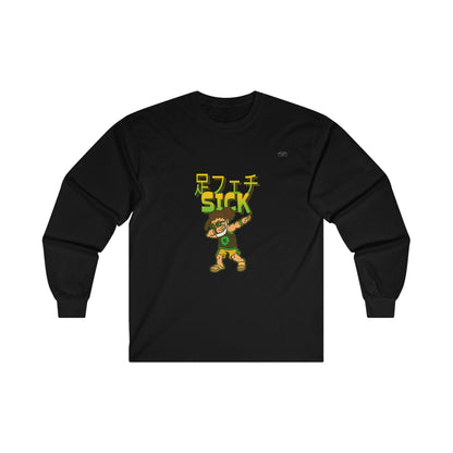 Dreads - Unisex Cotton Long Sleeve. Japanese Sick 'Foot fetish' - Rude Translation Clothing