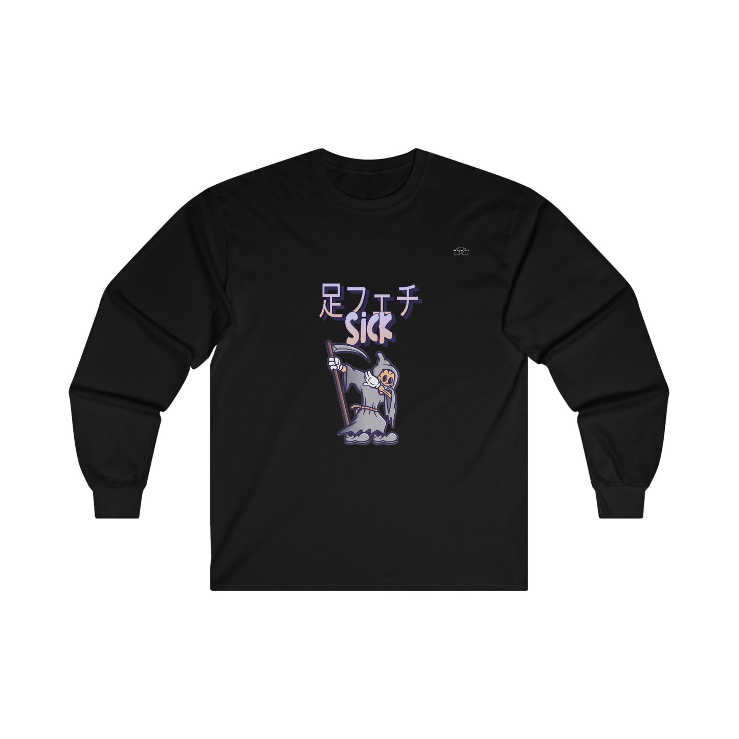 Reaper - Unisex Cotton Long Sleeve. Japanese Sick 'Foot fetish' - Rude Translation Clothing