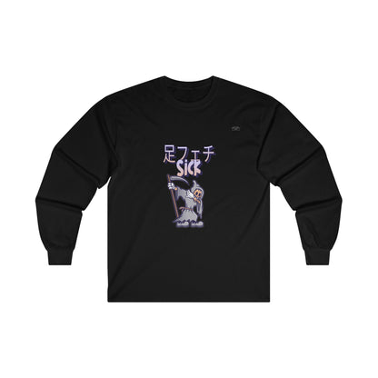 Reaper - Unisex Cotton Long Sleeve. Japanese Sick 'Foot fetish' - Rude Translation Clothing