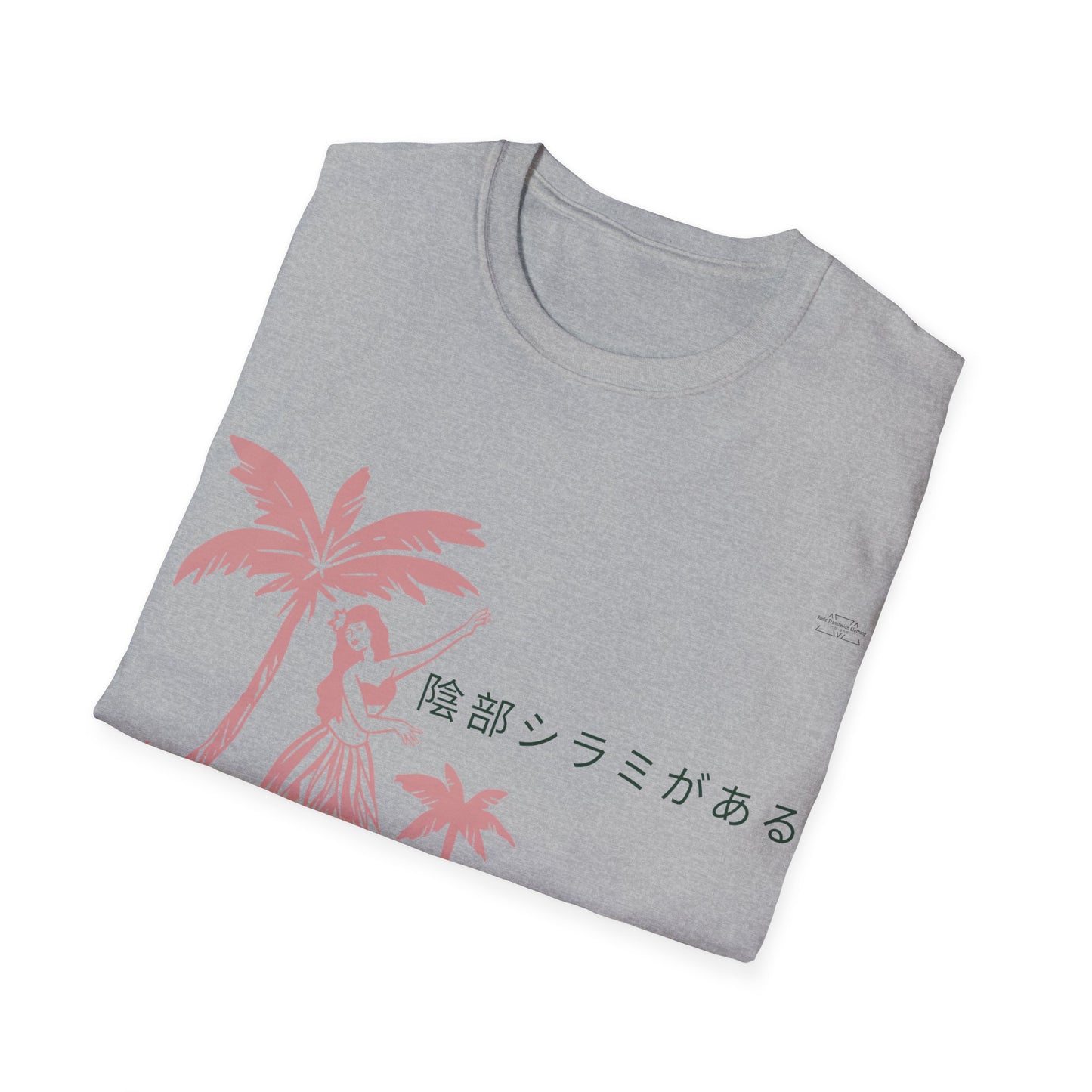 Lady - Unisex Softstyle T-Shirt, Japanese 'I have genital lice' (Crabs) - Rude Translation Clothing