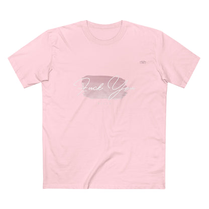 Pink - Men's Staple Tee, English 'Fuck you bitch' - Rude Translation Clothing