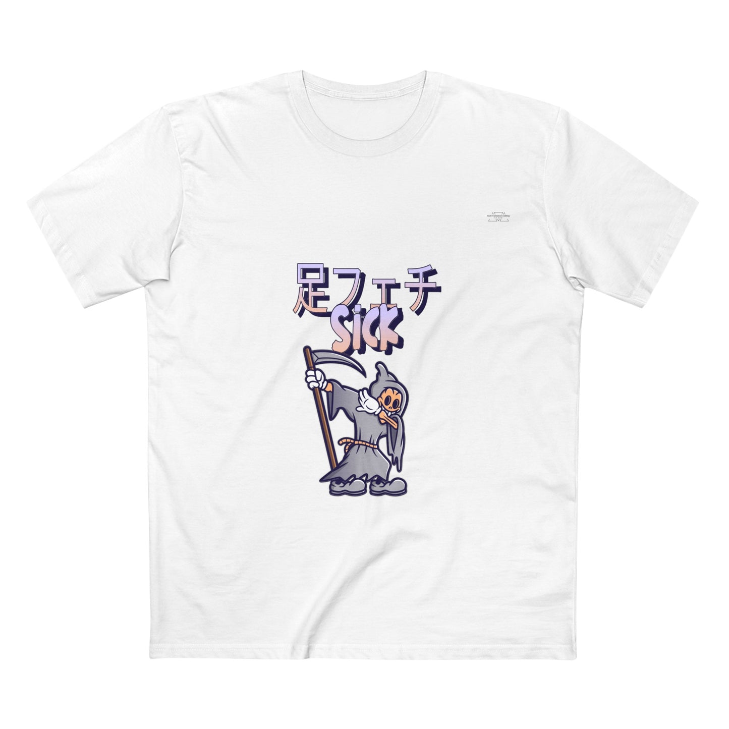 Reaper - Men's Staple Tee, Japanese Sick 'Foot fetish' - Rude Translation Clothing