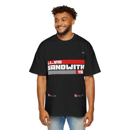 Lj_v15 Sponsored Merchandise - "Lj_v15 Red" F1, Men's Heavy Oversized Tee