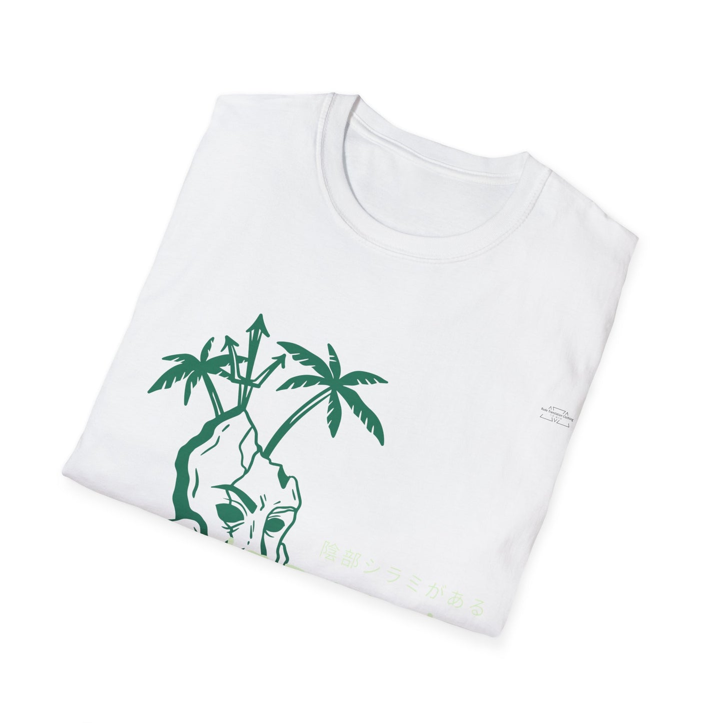 Island - Unisex Softstyle T-Shirt, Japanese 'I have genital lice' (Crabs) - Rude Translation Clothing