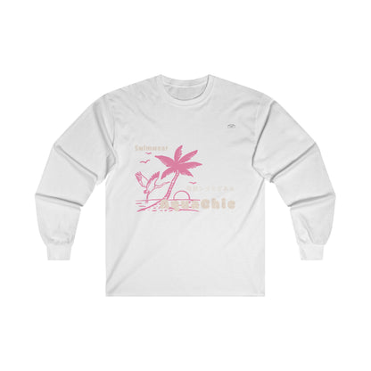 Stork - Unisex Cotton Long Sleeve. Japanese 'I have genital lice' (Crabs) - Rude Translation Clothing