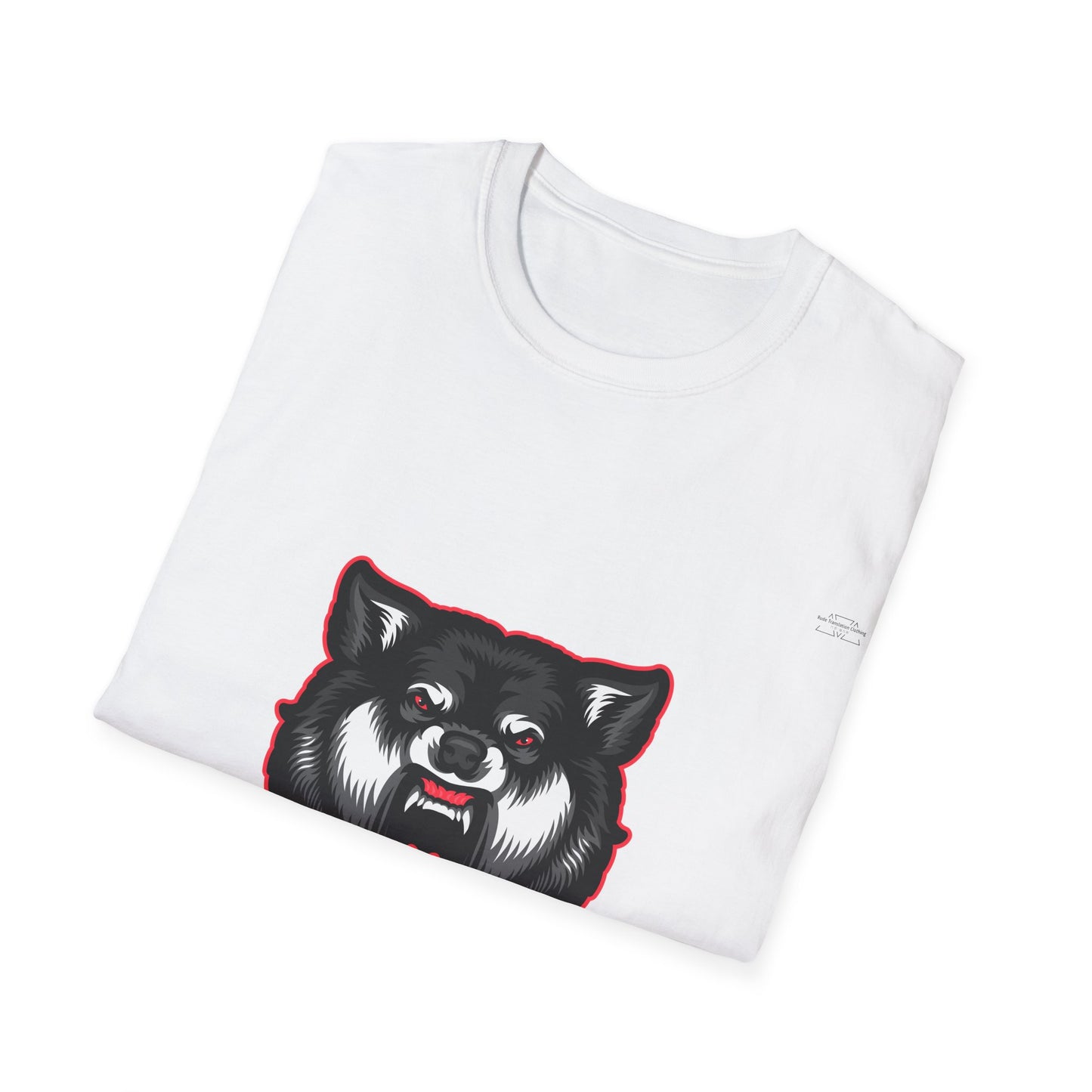 Wolf - Unisex Softstyle T-Shirt, Chinese 'I shit my pants' - Rude Translation Clothing