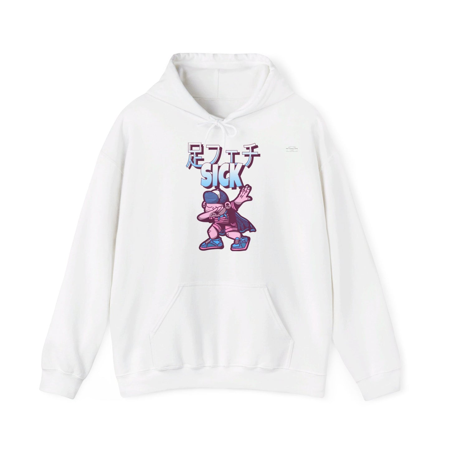 Japanese 'Sick foot fetish', Troll dabbing in cape - Unisex Heavy Blend Hoodie - Rude Translation Clothing