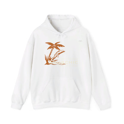 Japanese "I have genital lice" (Crabs), Orange Lizard - Unisex Heavy Blend Hoodie - Rude Translation Clothing