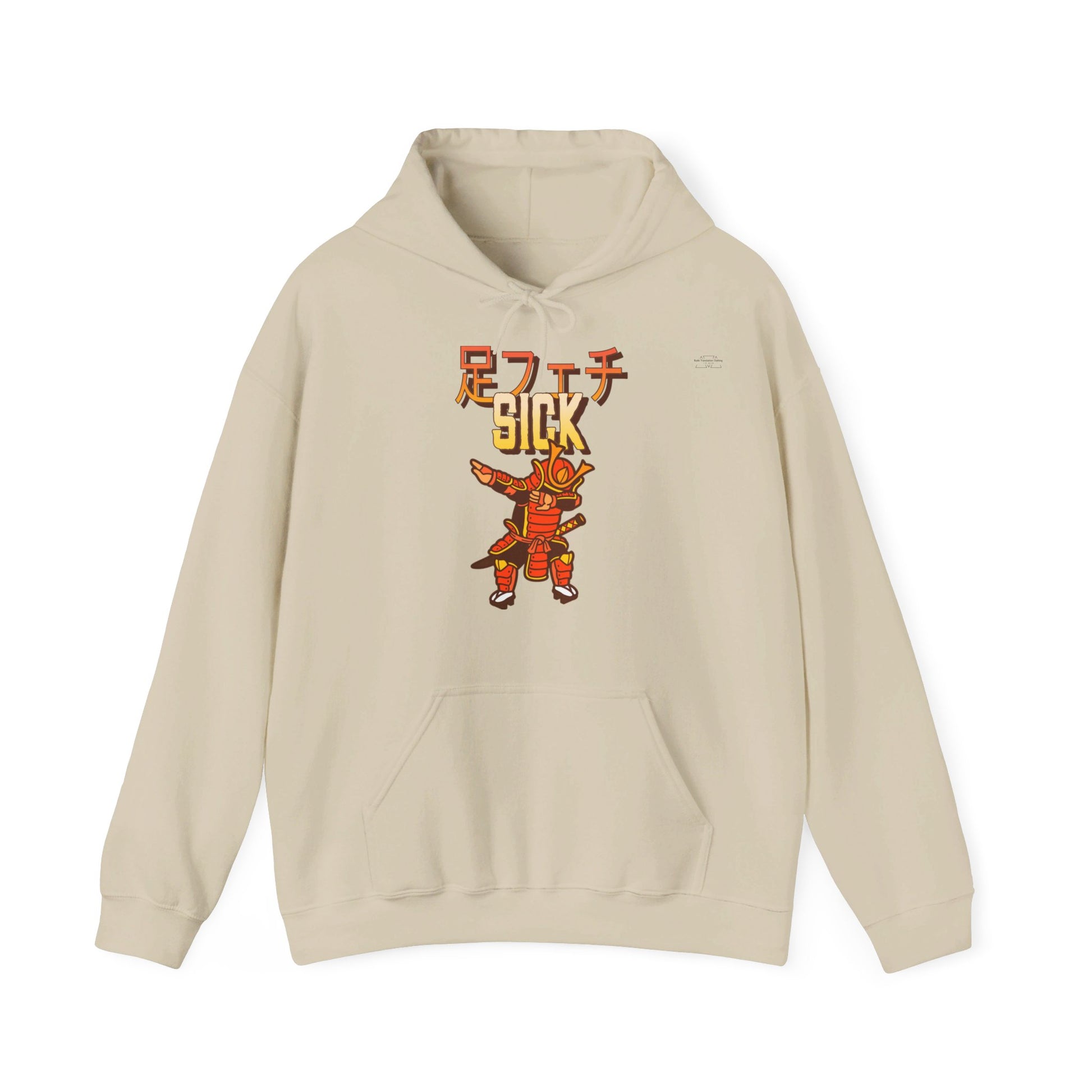 Japanese 'Sick foot fetish', Dabbing Samurai - Unisex Heavy Blend Hoodie - Rude Translation Clothing