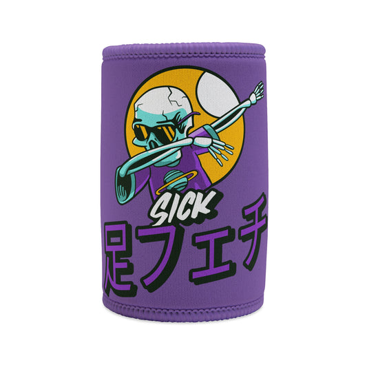 Skeleton - Stubby Cooler, Japanese Sick 'Foot fetish' - Rude Translation Clothing