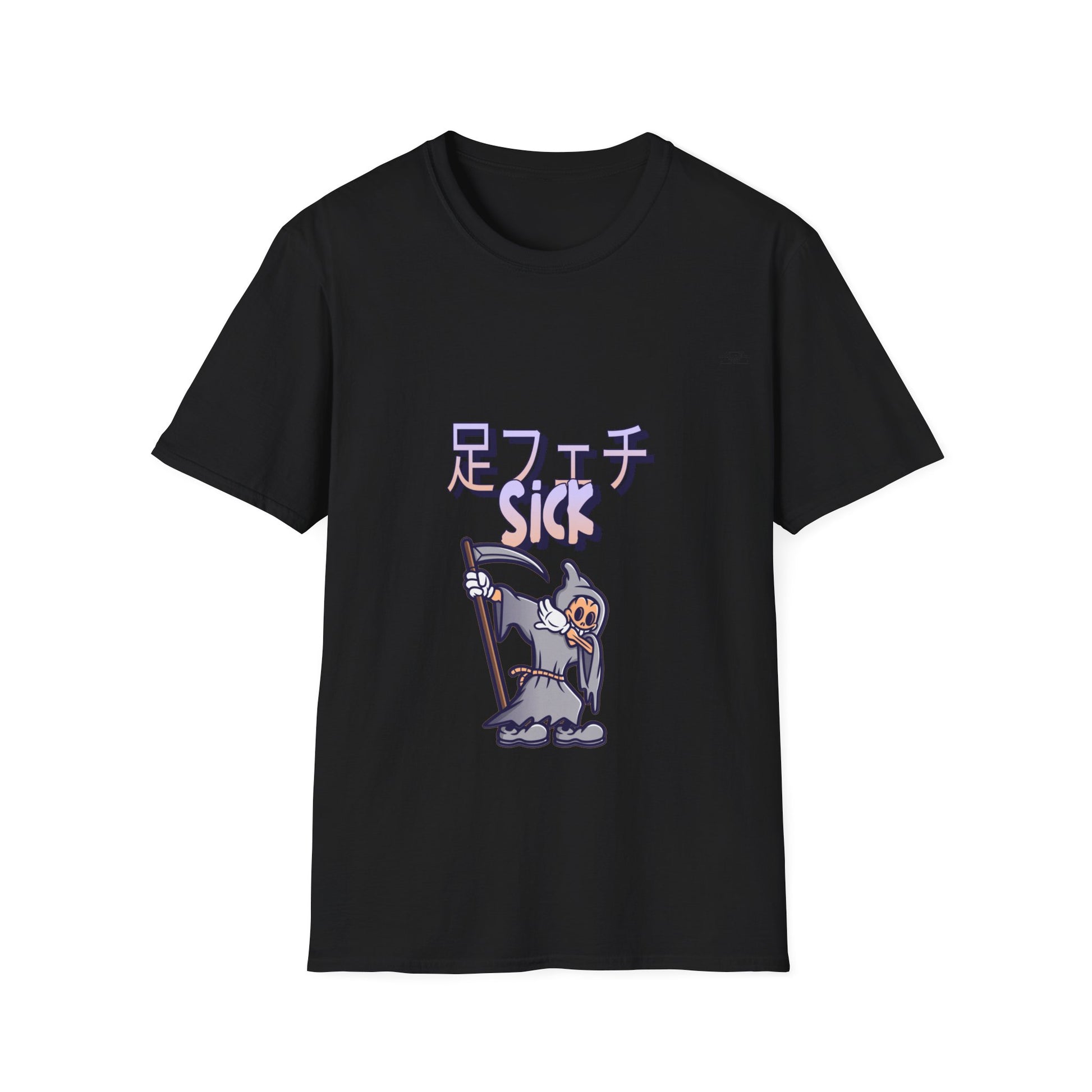 Reaper - Unisex Softstyle T-Shirt, Japanese Sick 'Foot fetish' - Rude Translation Clothing