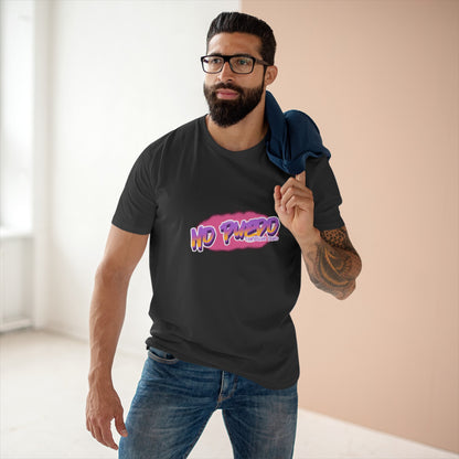 Pink graffiti- Men's Staple Tee, Spanish 'I can't get hard' - Rude Translation Clothing