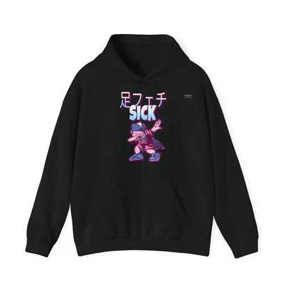 Japanese 'Sick foot fetish', Troll dabbing in cape - Unisex Heavy Blend Hoodie - Rude Translation Clothing