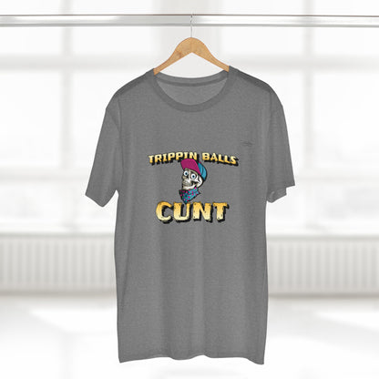 Cap - Men's Staple Tee, English 'Trippin balls cunt' - Rude Translation Clothing