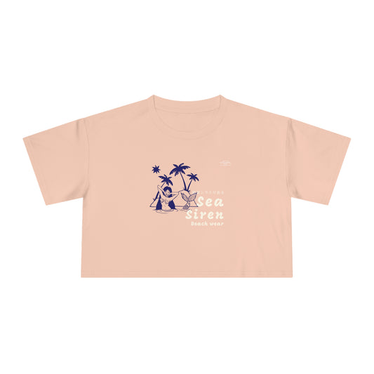 Sea Siren - Women's Crop Tee, Japanese 'I have genital lice' (Crabs) - Rude Translation Clothing