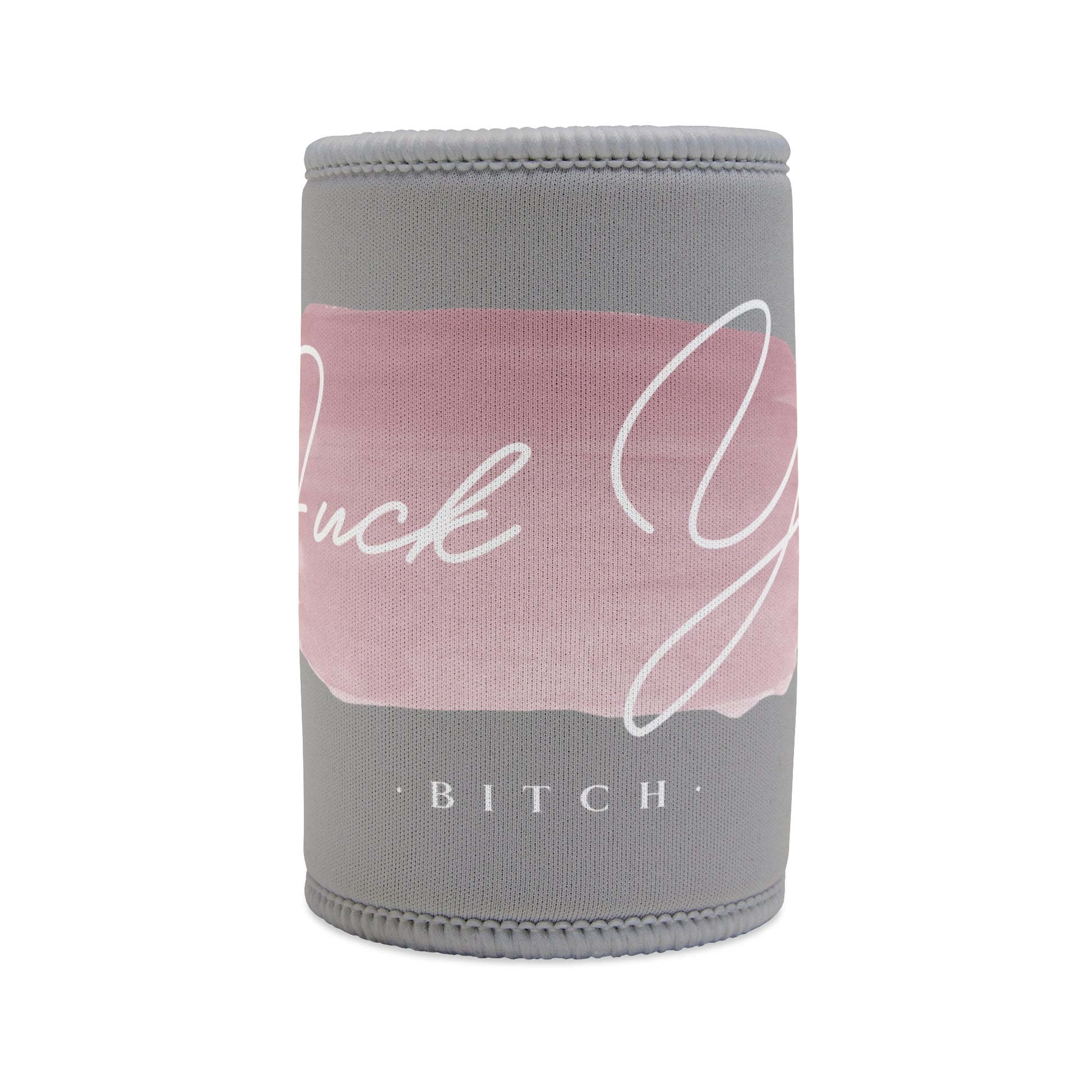 Pink - Stubby Cooler, English 'Fuck you bitch' - Rude Translation Clothing