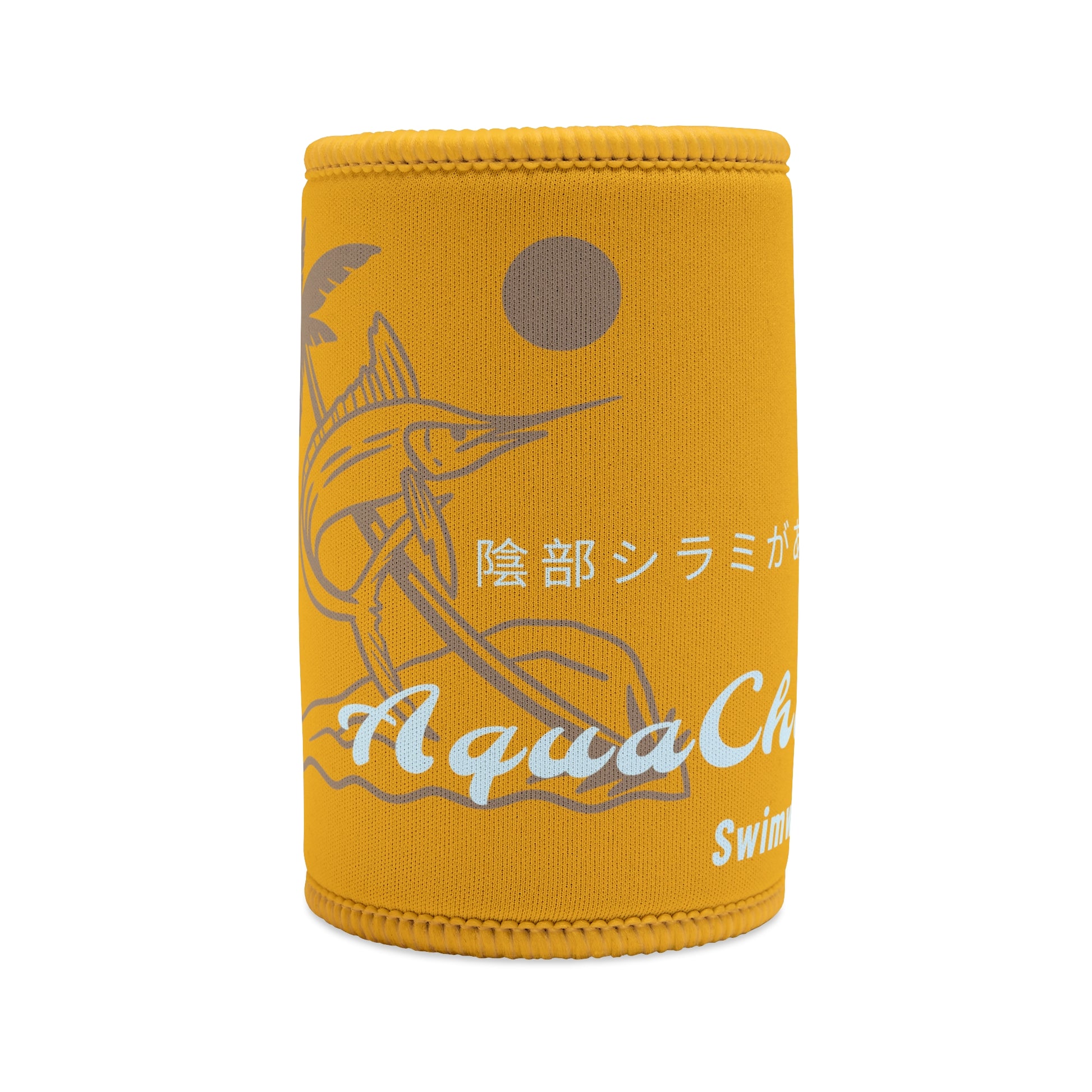 Marlin - Stubby Cooler, Japanese 'I have genital lice' (Crabs) - Rude Translation Clothing