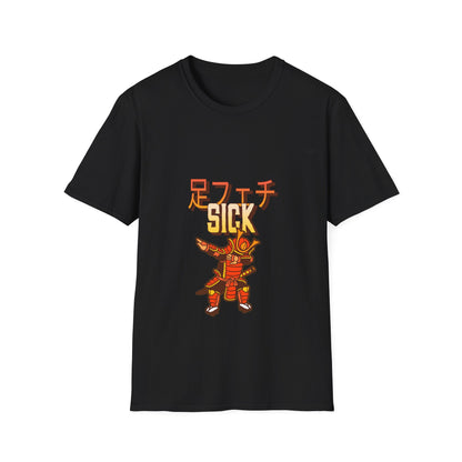 Samurai - Unisex Softstyle T-Shirt, Japanese Sick 'Foot fetish' - Rude Translation Clothing