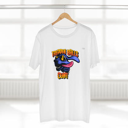 Dog - Men's Staple Tee, English 'Trippin balls cunt' - Rude Translation Clothing